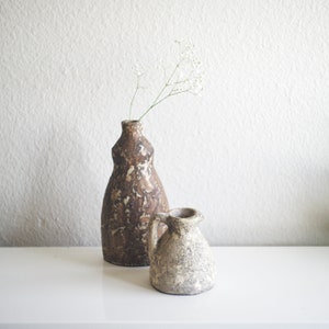 Stoneware Texture Rustic Ceramic Vase, Vases for Flowers, Pottery Vase for Living Room, Floor Standing Vase, Flower Pot, Gift for Her, Home