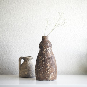 Stoneware Texture Rustic Ceramic Vase, Vases for Flowers, Pottery Vase for Living Room, Floor Standing Vase, Flower Pot, Gift for Her, Home