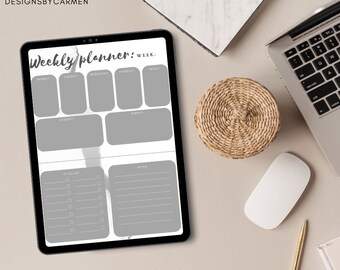 paperwhite weekly planner, instant download, goodnotes, ipad planner, build your own planner