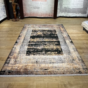 5x8 ft Black Bamboo Carpet, Luxury Bamboo Rug, High Quality Rug, Rug For Living Room, Turkish Bamboo Carpet, Naturel Bamboo Rug, 5x8 ft Rug