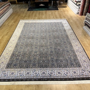 8x11 ft Black %100 Modal Silk Rug, Luxury Silk Rug, Palace Silk Rug, High Quality Silk Rug, Silk from Turkey, Persian Rug for Living Room