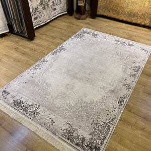 5x8 ft Gray Bamboo Carpet, Bamboo Rug, Home Decor, High Quality Bamboo Rug, Carpet For Living Room, Naturel Bamboo Rug, Rug from Turkiye