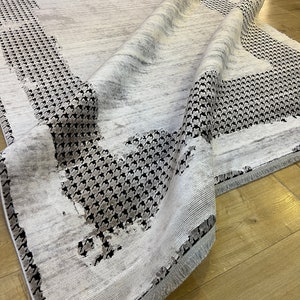 5x8 ft White Gray Bamboo Rug, Oversize Rug, High Quality Rug, Carpet For Living Room, Palace Bamboo Rug, Naturel Bamboo Rug from Turkey