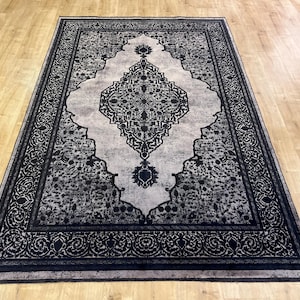 5x8 ft Black Bamboo Carpet, Luxury Bamboo Rug, Home Decor, Livingroom Rug, Rug from Turkiye, High Quality Bamboo Rug, Bamboo Rug