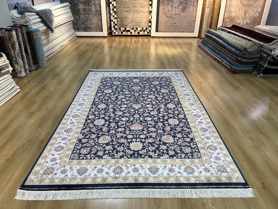 Black Beige Color Silk Rug, High Quality Rug, Carpet for Living Room ...