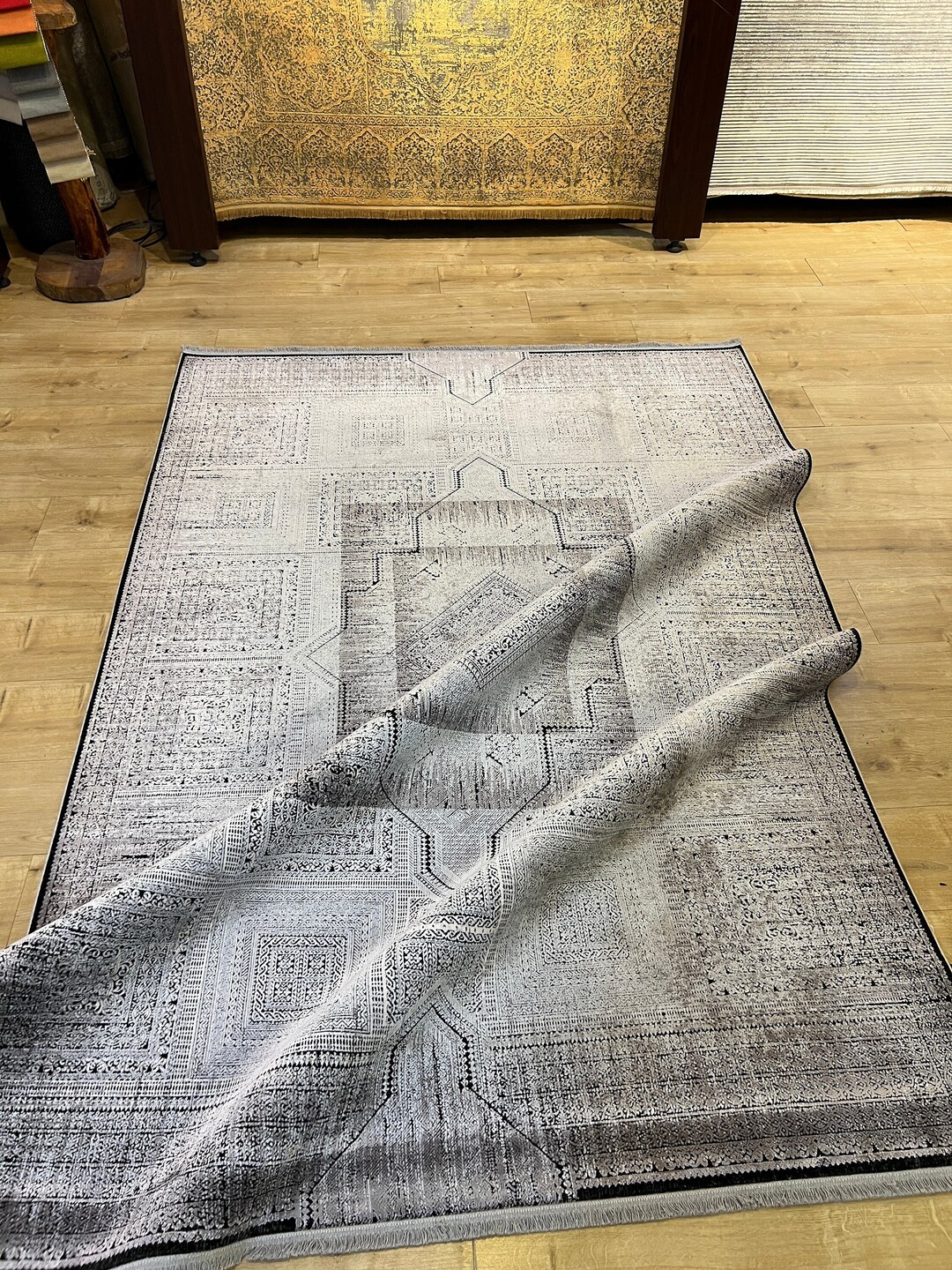 5x8 Ft Gray Bamboo Rug, Home Decor, High Quality Rug, Carpet for ...