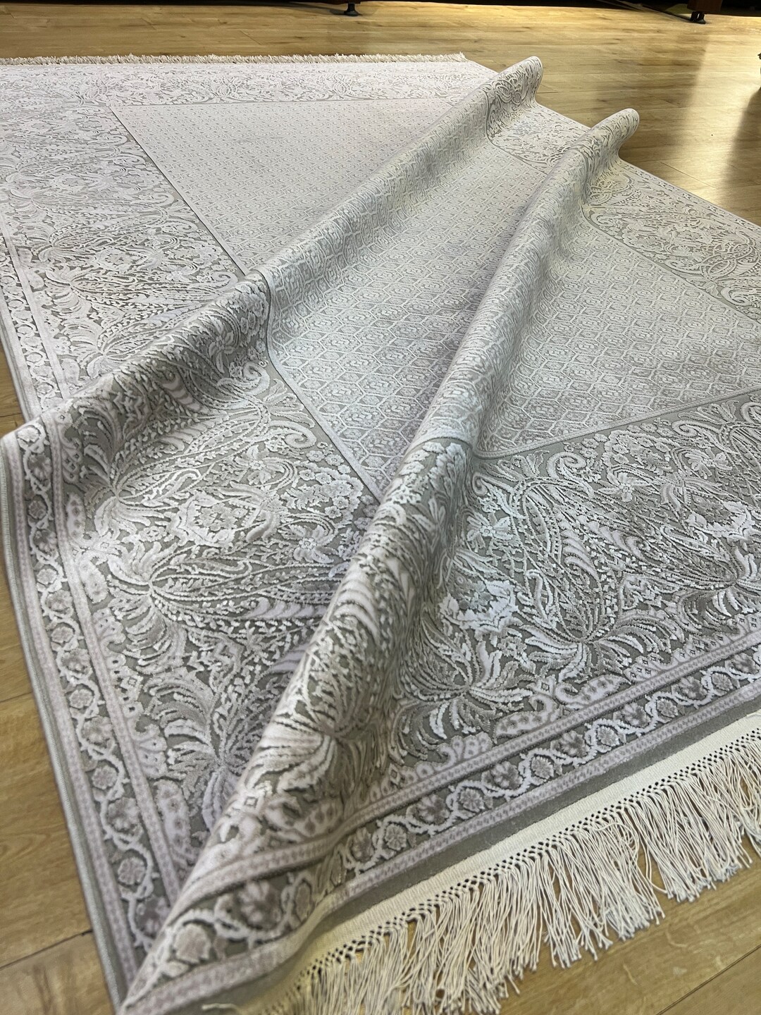 5x8 Ft Gray Bamboo Carpet, Bamboo Rug, High Quality Rug, Home Decor ...