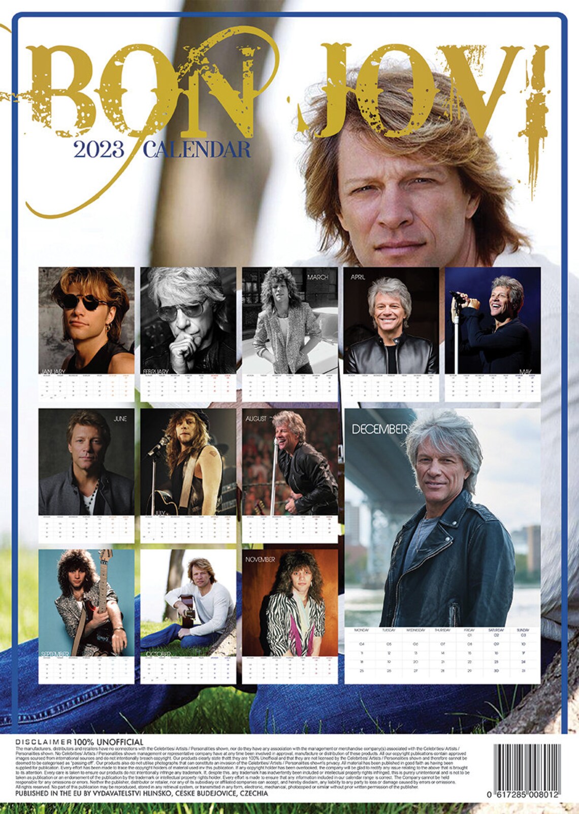 BON JOVI CALENDAR 2023 Large A3 Size Wall Calender New and Etsy UK