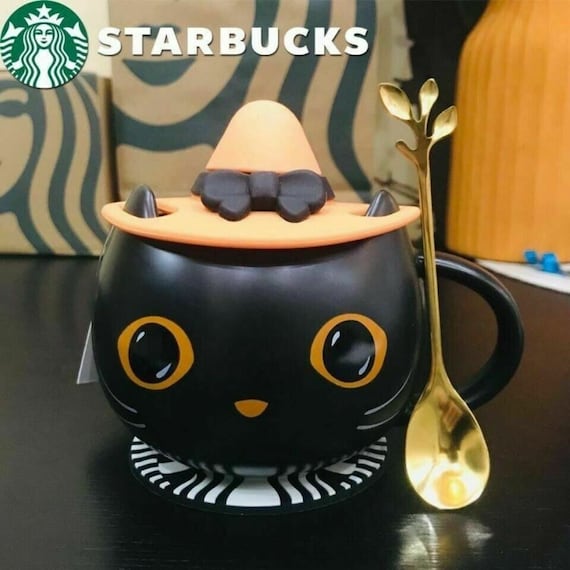 Starbucks Cat Mug Coffee Cup Tea Cup Halloween Mug Cute Cat Etsy