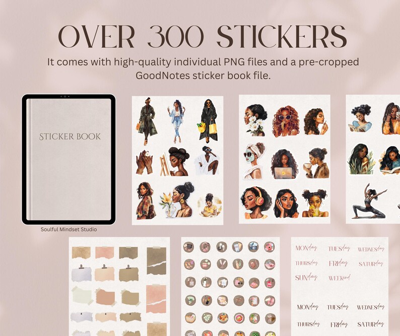 Digital Planner Stickers | Black Girl Magic | Goodnotes Stickers ...
