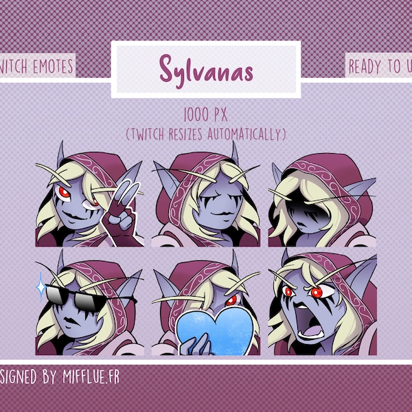 Sylvanas Emotes for Twitch