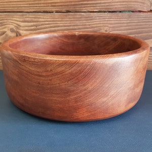 Vintage Midcentury wooden Teak Wood Salad Bowl, Dining Room Decor, Kitchen Wood Bowl, Serving Bowl, Round Salad Bowl, Rustic Serving Bowl