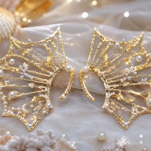 Mermaid Ear Wings – 3MF File for 3D Printing | Fantasy Elf Ears | Instant Digital Download