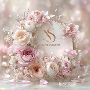 Romantic Wedding Invitation Set | Save the Date, Invitation & Thank You Cards with Envelope | Elegant Floral Wedding Stationery