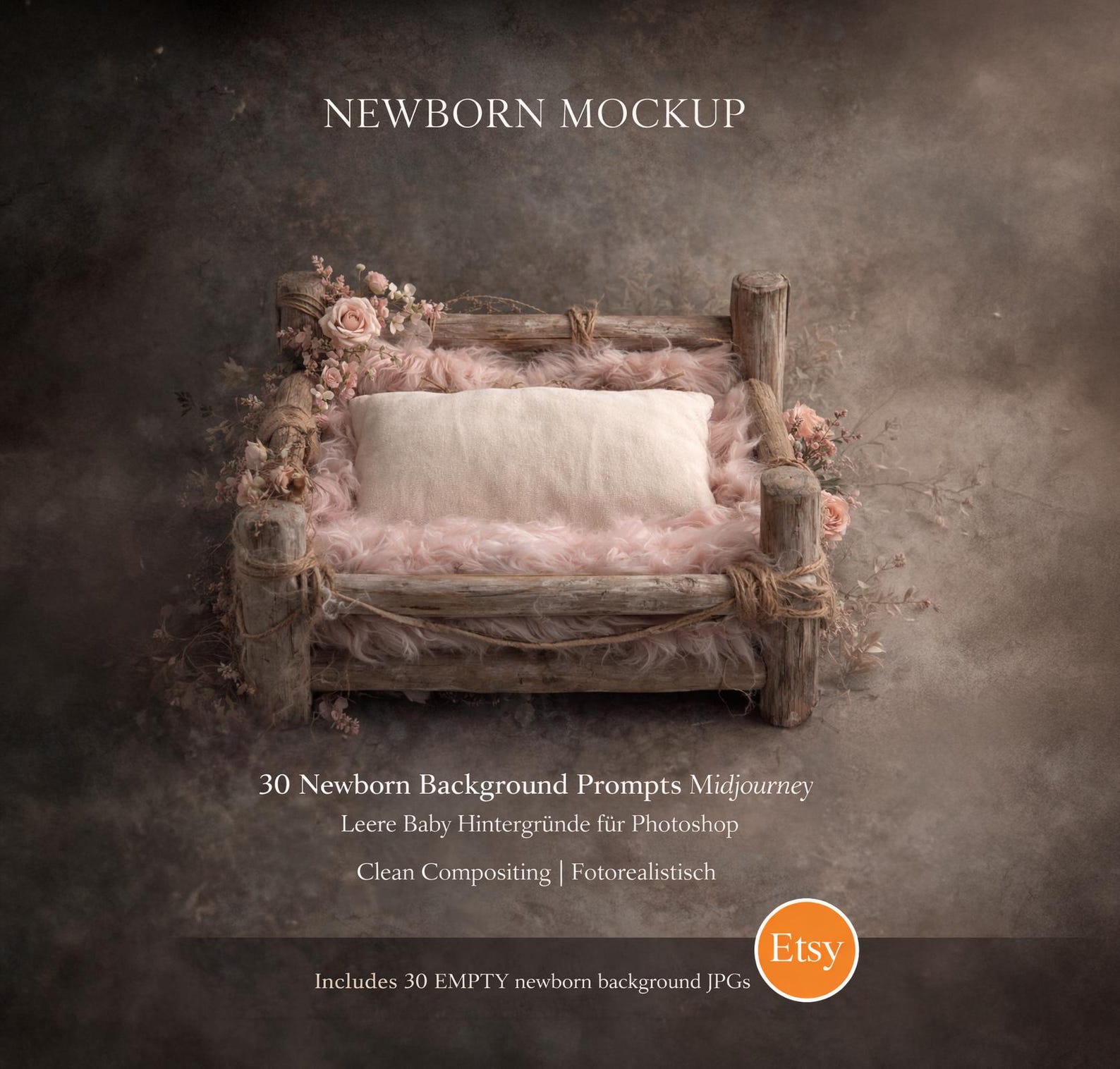 30 Newborn Background Prompts for Midjourney | Empty Baby Photography ...