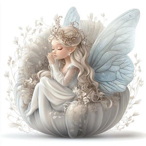 10 Printable Fairy Sticker Set A4  Digital sticker template for printing  300 dpi download  Fairytale decorations for planners