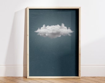 Moody Cloud Art Print | Vintage Sky (Digital Download)