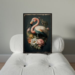Flamingo eclectic wall art