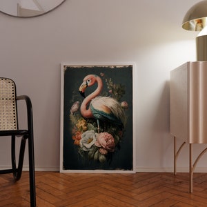 Flamingo eclectic wall art