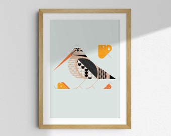 Woodcock, Hunting Decor, Cabin Decor, Gifts for Hunters, Game Bird Prints, Art for Office or Man Cave, Modern Bird Art Prints