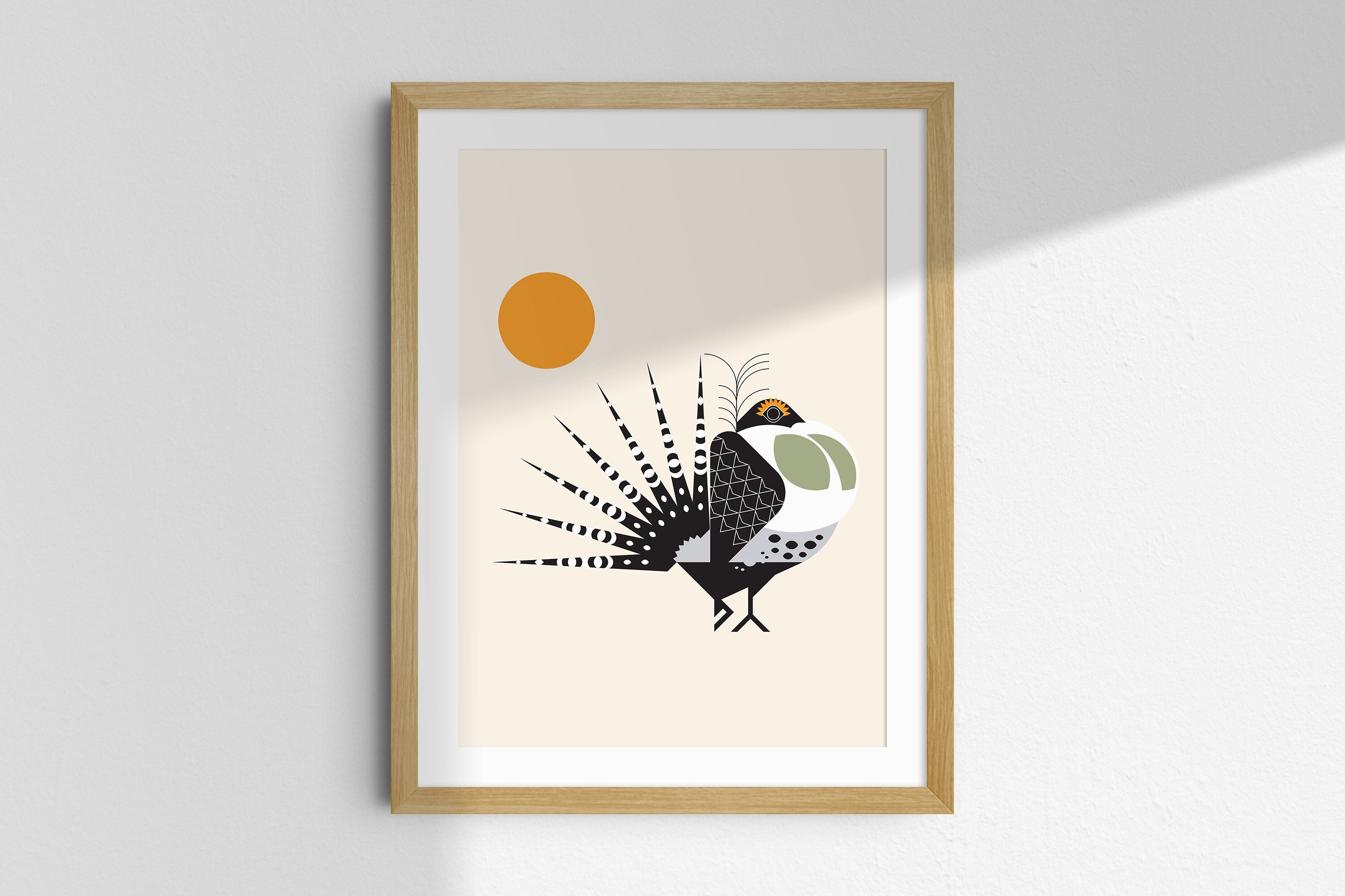 Fine Art Print The Greater Sage Grouse and Adventure Boy -  Portugal