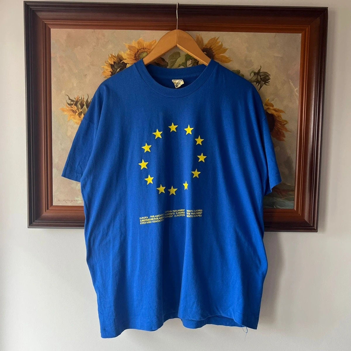 Europe Vintage 90s Tshirt Single Stitch European Union - Etsy