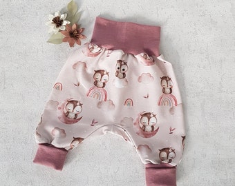 Pump pants baby, owl, size. 56-92