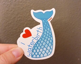 Waterbirth sticker