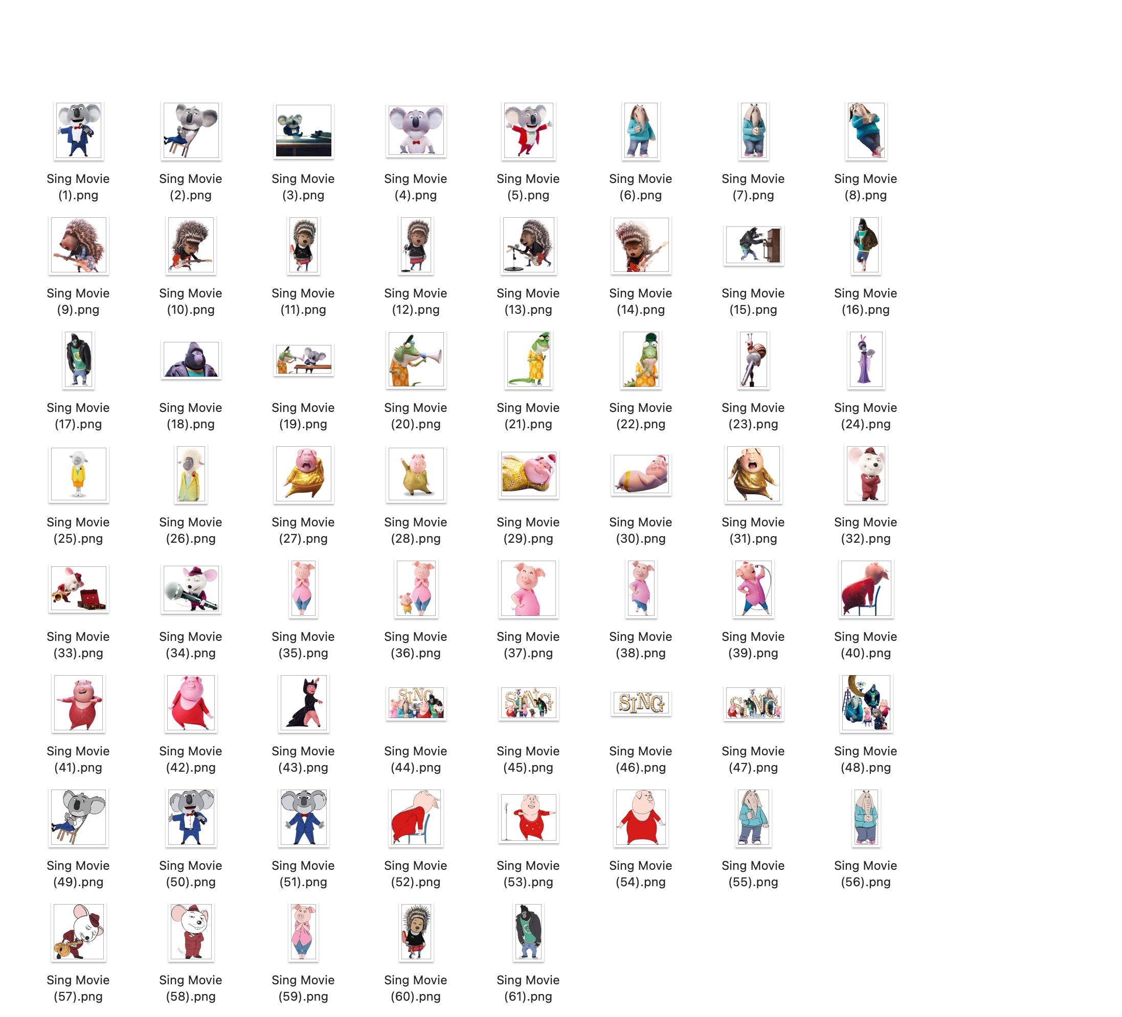 Sing Clipart Sing 2 Clip Art Sing 2 PNG Images Digital - Etsy Finland