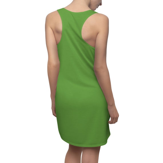 Enchanting Forest: Embrace Comfort in Our Dark Green Racer Back Dress - Etsy