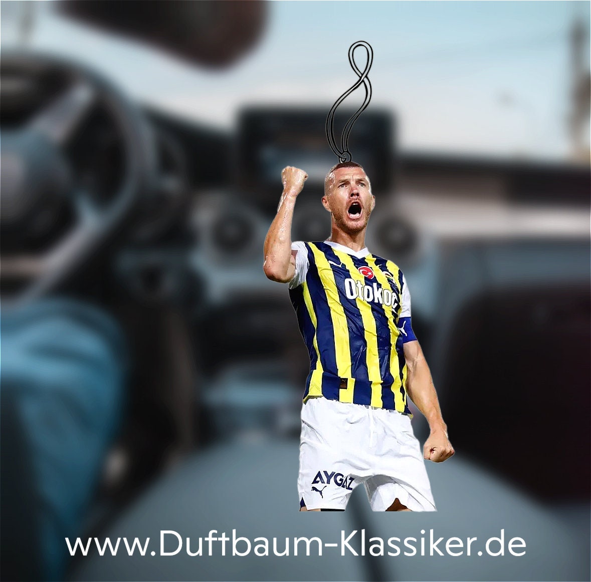 EDIN DZEKO Duftbaum / Lufterfrischer Fenerbahce Auto Tuning Duft Vanille -  .de