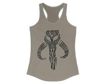 Decorative Mythosaur Skull - Women's Ideal Racerback Tank