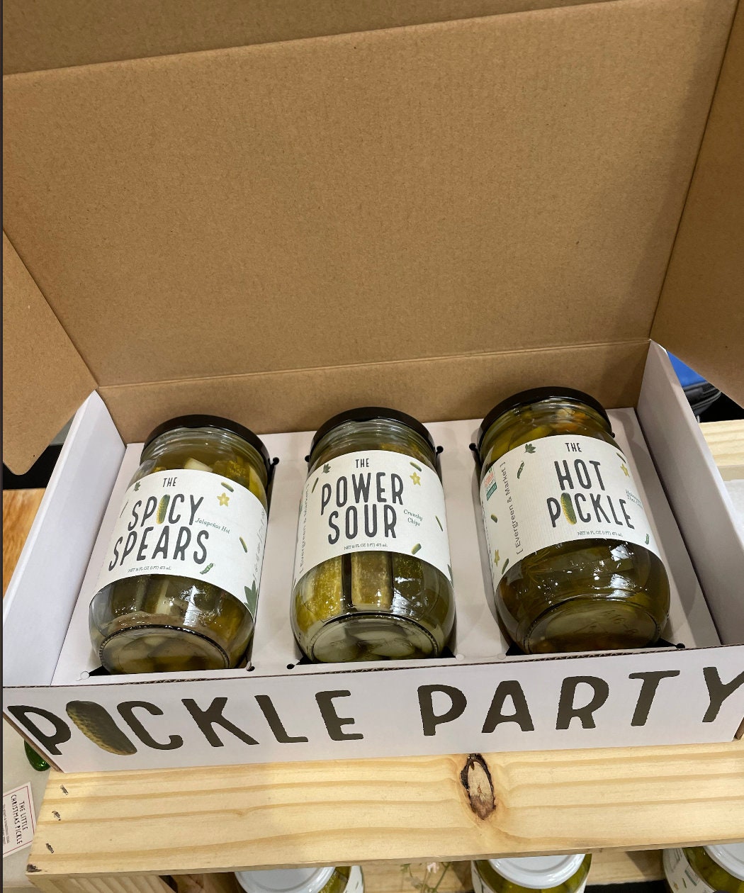 Gourmet Pickle 3 Jars Gift Box - Spicy, Sour, Hot