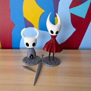 Hollow Knight & Hornet 3D Printed Figures – Hand-Painted Collectibles for Indie Game Fans