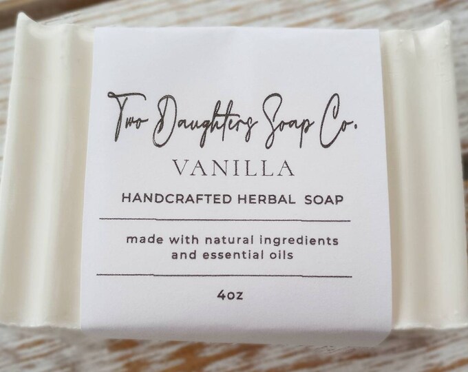 Vanilla Bar Soap, Handmade Soap, Natural Soaps, Gift, Herbal Soaps