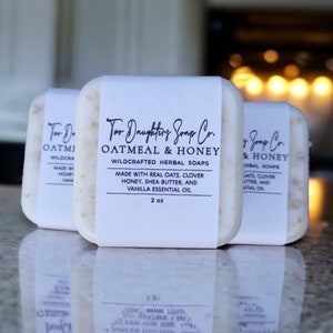 Oatmeal and Honey Bar Soap, Handmade Soap, Natural Soaps, Gift, Herbal Soaps, Handcrafted