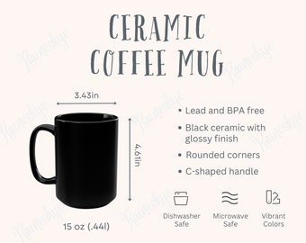 Coffee Mug Tumbler 15oz Size Chart I Coffee Mug Tumbler Size Guide and Key  Features I Coffee Mug Size Chart I Coffee Mug Tumbler 15oz - Etsy