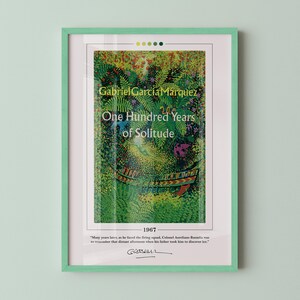 One Hundred Years of Solitude Book Cover Poster | Gabriel Garcia Marquez, One Hundred Years of Solitude Poster, Book Posters, Canvas Print
