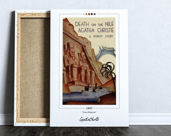 Death on the Nile Book Cover Poster Agatha Christie Death - Etsy