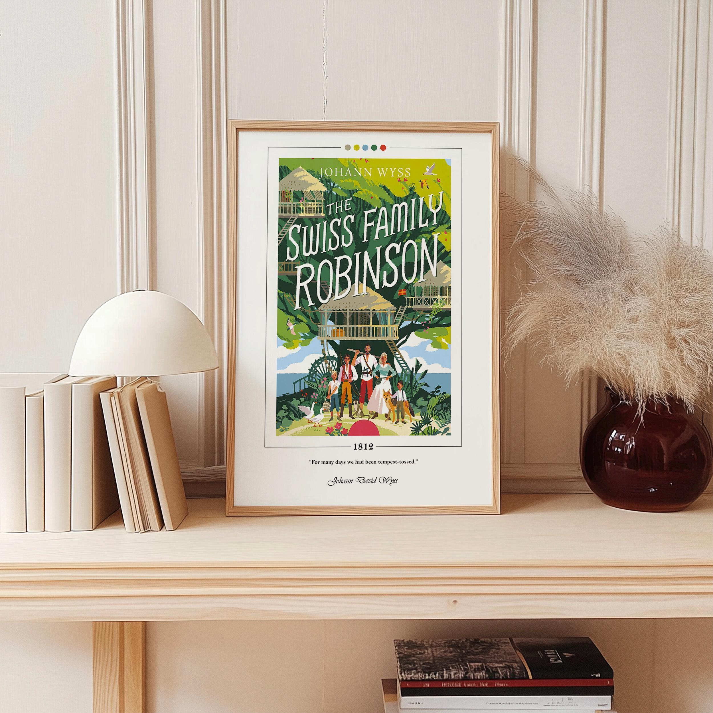 The Swiss Family Robinson Book Cover Poster | Johann David Wyss, the ...