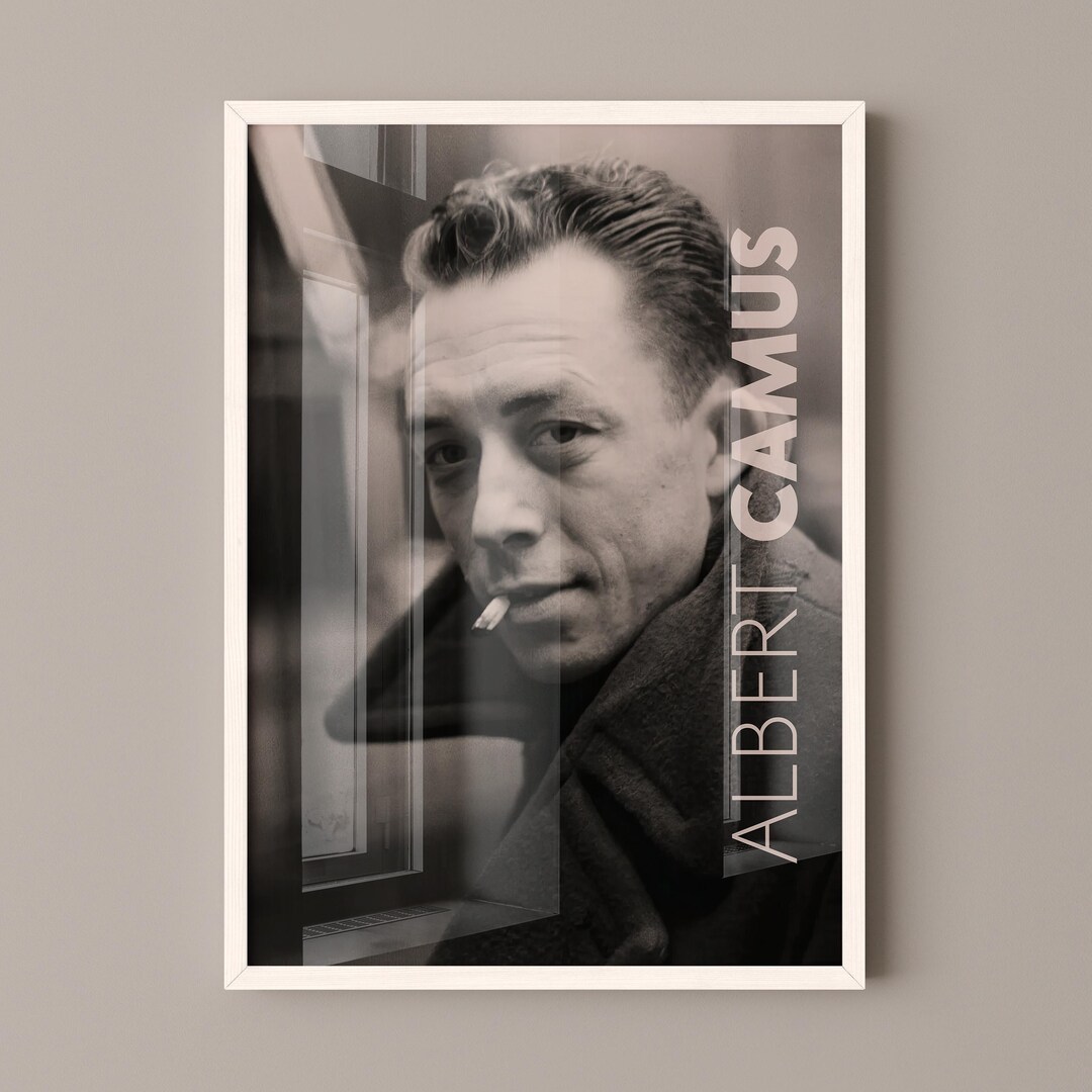 Albert Camus Poster Canvas Wall Art, Book Lover Gifts, Gifts for ...