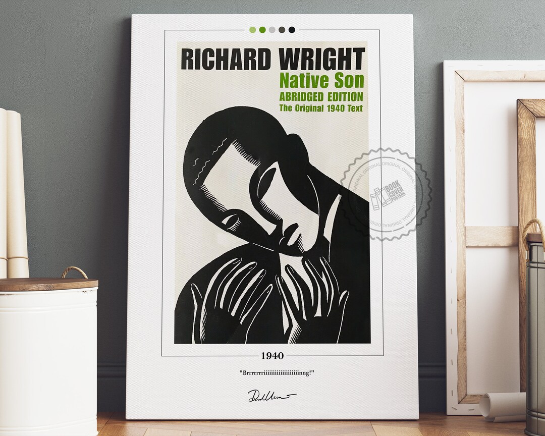 Native son book cover poster richard wright native son poster