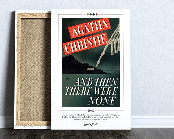 And Then There Were None Book Cover Poster Agatha Christie - Etsy UK