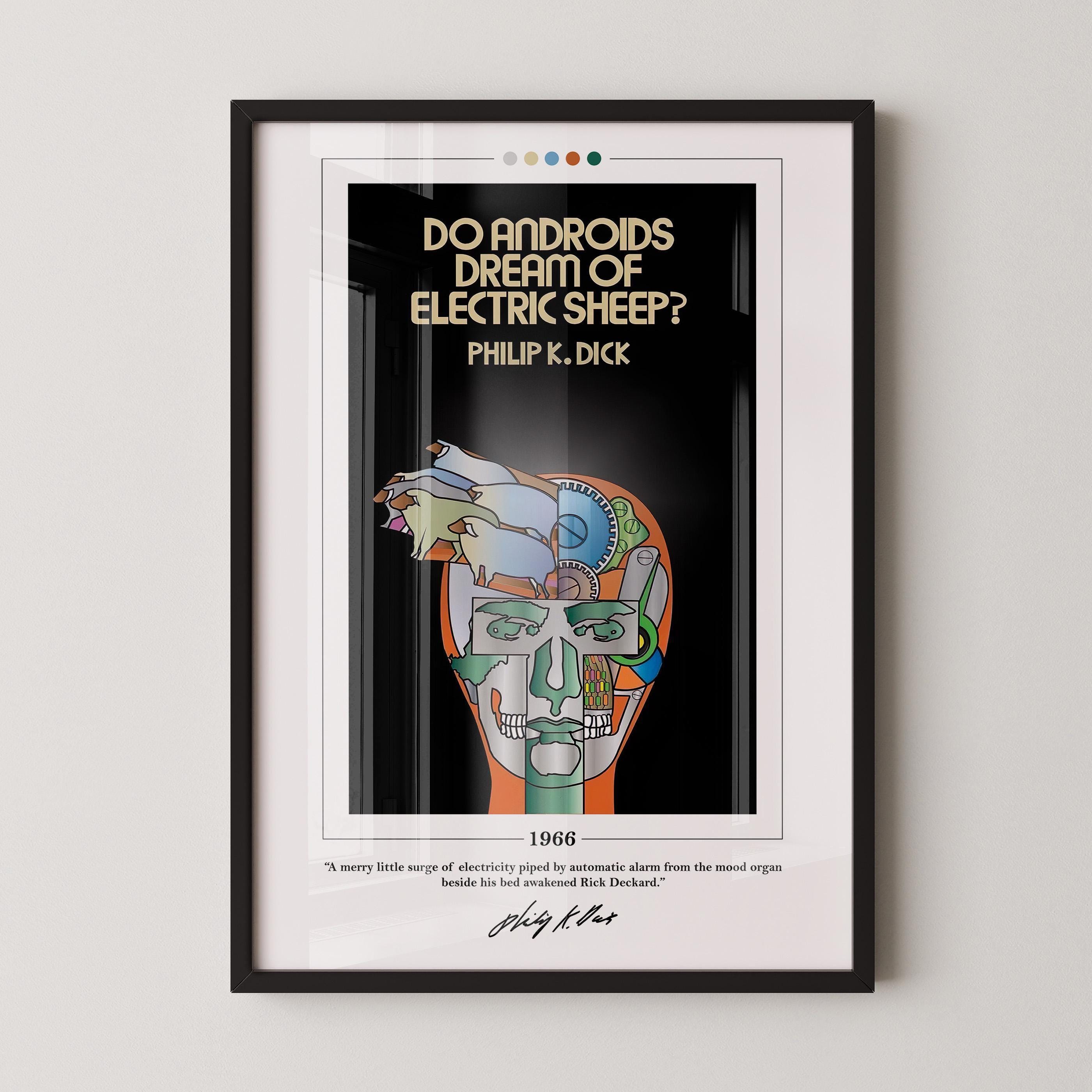 Do Androids Dream of Electric Sheep Book Cover Poster | Philip K