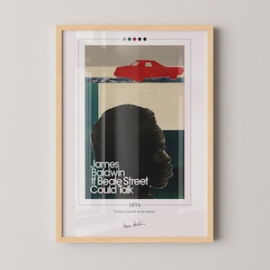 Pôster da capa do livro "Se a Rua Beale Falasse" | James Baldwin, pôster "Se a Rua Beale Falasse", pôsteres de livros, impressão em tela, presente para amantes de livros