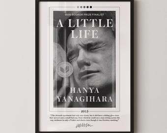 Póster de portada del libro "Una pequeña vida" / Hanya Yanagihara, póster de "Una pequeña vida", pósteres de libros, arte mural en lienzo, arte literario, regalo para amantes de los libros