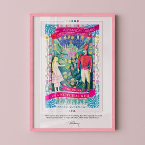 The Story of a Nutcracker Book Cover Poster | Alexandre Dumas, The Story of a Nutcracker Poster, Book Posters, Book Art, Book Lover Gift