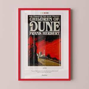 Children of Dune Book Cover Poster | Frank Herbert, Dune Print, Book Posters, Book Print, Canvas Wall Art, Book Art, Book Lover Gifts