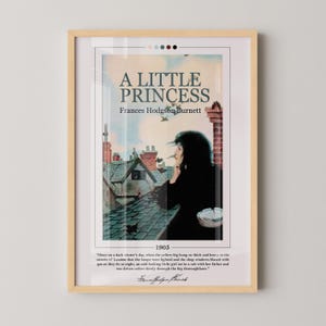 A Little Princess Book Cover Poster | Frances Hodgson Burnett, A Little Princess Poster, Book Posters, Book Art, Book Lover Gift