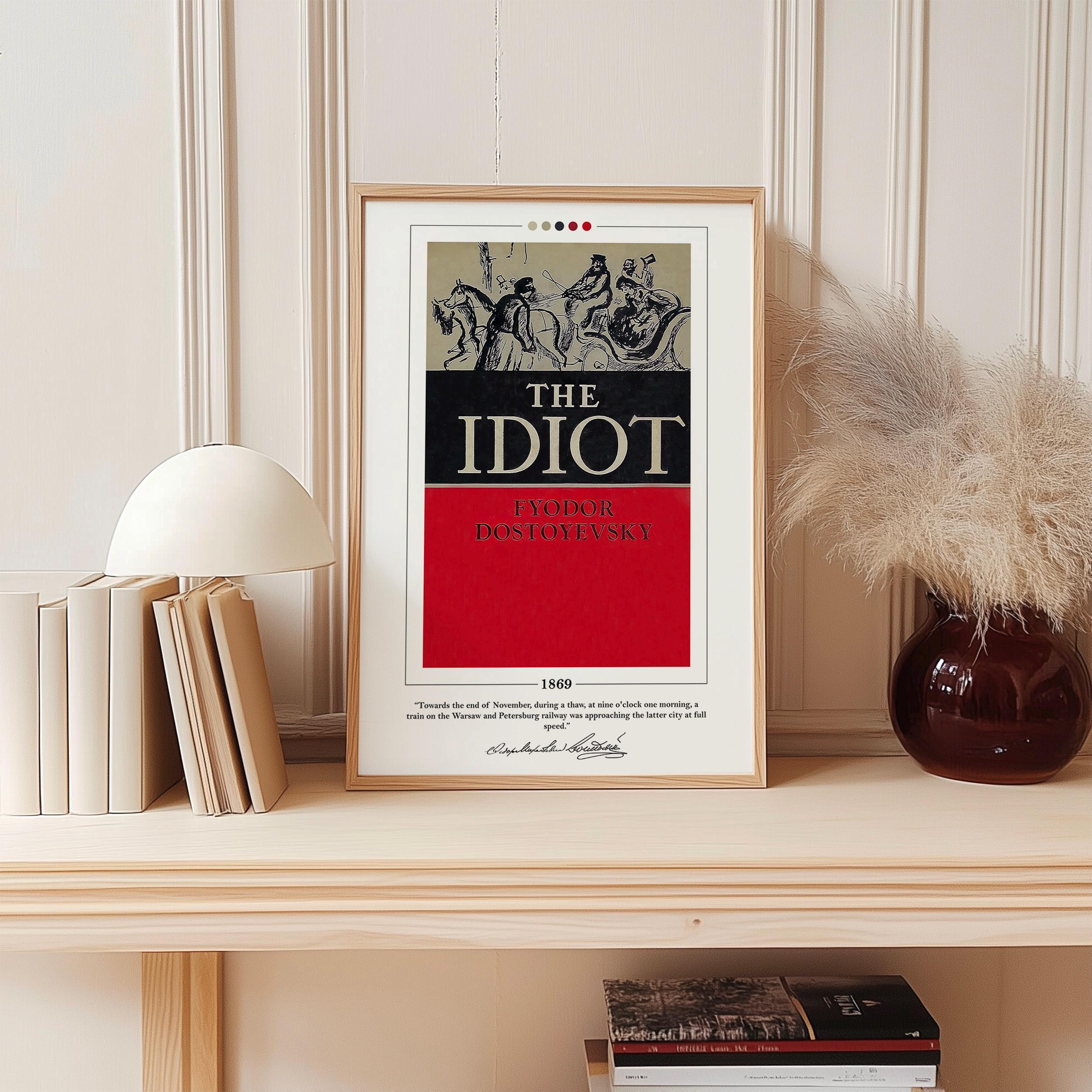 Buy The Idiot Book Cover Poster | Fyodor Dostoevsky, the Idiot